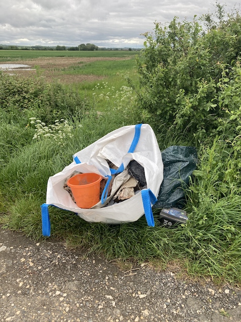 May 23, 2024 Old fashioned fly-tipping on Dumbleton Road