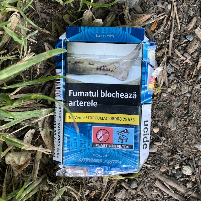 2 June 2024, Romanian packaging of Marlboro Touch Cityvibes edition cigarettes